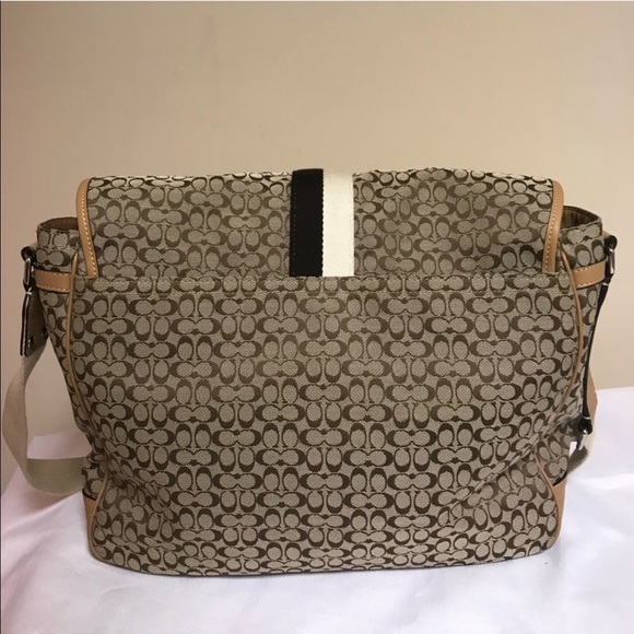 COACH VOYAGER SIGNATURE CANVAS F70183 Size: LARGE - Picture 4 of 7